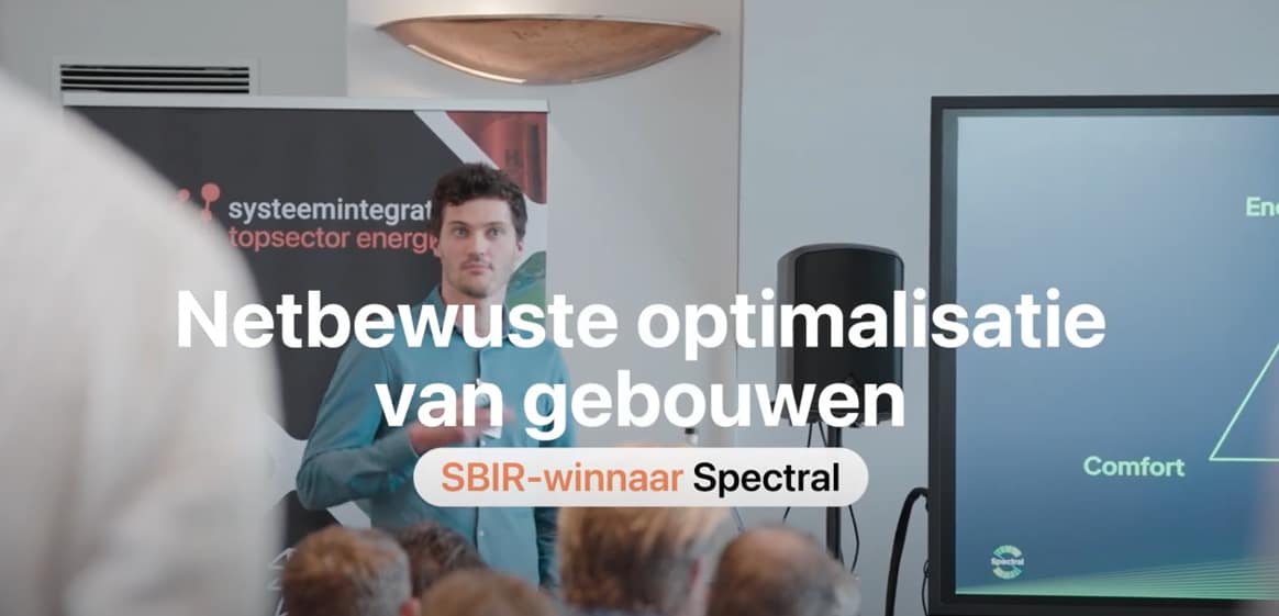 In December 2024 Spectral has been recognized as one of the winners of the Innovation Impact Challenge (formerly know as SBIR), organized by the Netherlands Enterprise Agency (RVO) and Topsector Energie. With our award-winning platform BRIGHTER, we’re already helping buildings 𝐫𝐞𝐝𝐮𝐜𝐞 𝐮𝐩 𝐭𝐨 𝟑𝟎% 𝐨𝐟 𝐠𝐚𝐬 𝐜𝐨𝐧𝐬𝐮𝐦𝐩𝐭𝐢𝐨𝐧 𝐚𝐧𝐝 𝟏𝟎% 𝐨𝐟 𝐞𝐥𝐞𝐜𝐭𝐫𝐢𝐜𝐢𝐭𝐲, simply by optimizing existing systems, without needing additional investments.