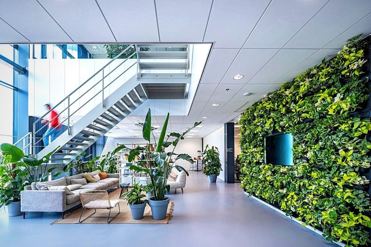 modern office building from the inside