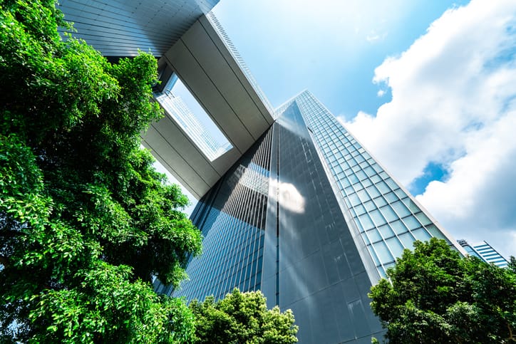 modern office building from the outside